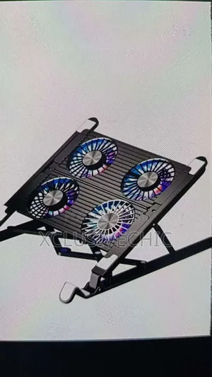 Steel Laptop Stand With 4 Cooling Fans