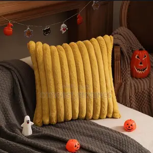 Plush Ribbed Throw Pillow (Available in Any Color of Choice)