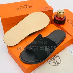 Hermes Leather Slipers For Men 40-46