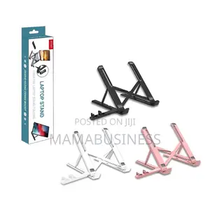 Adjustable Laptop Riser Stand Computer Desk Stand With Phone Holder