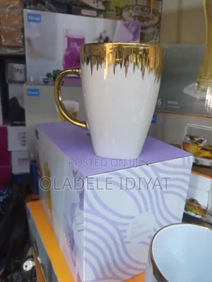 Gold Ceramic Mug Cup