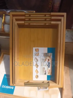 3pcs Wooden Tray Set