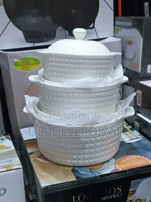 3pcs Serving Dish in White Color