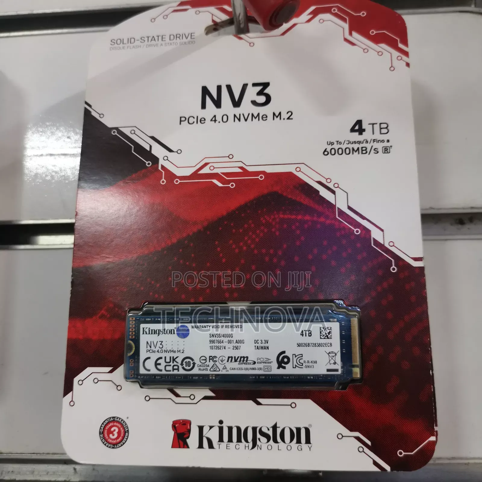 Kingston 4tb Nv3 Pcie 4.0 Nvme SSD