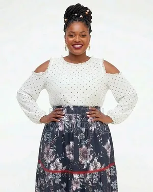 The Monochrome Ankara Tiered Maxi