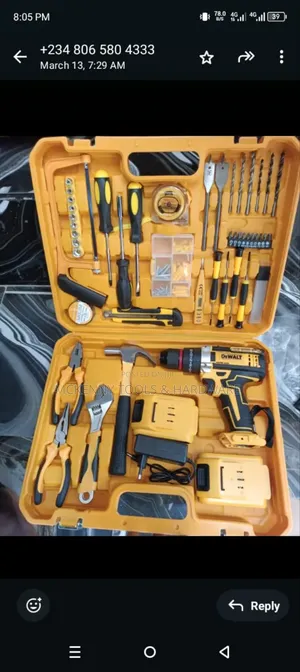 48v Complete Cordless Drill Tool Kit (Dewalt)