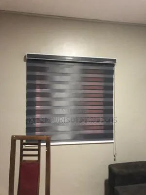 Shiny Grey Window Blinds