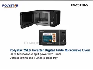 25l Polystar Digital Inverter Microwave Oven – 900w Fast Heating