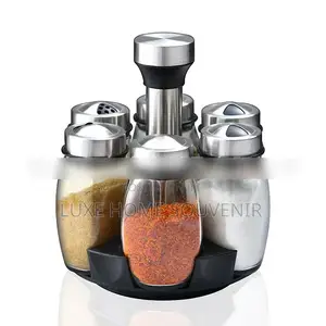 7 Pieces Rotary Spice Rack