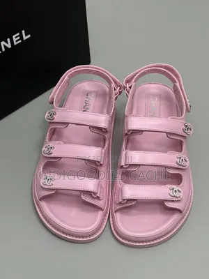 Chanel Sandals for Women Pink/Black Size 38-42