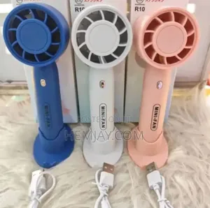 Rechargeable Hand Fan. "Available in Different Colors"