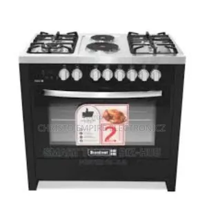 Scanfrost Gas Cooker 4gas Bunner and 2 Electric Cooker