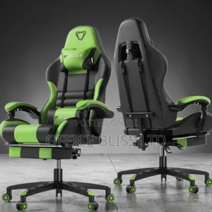 E-Sports Gamer Racing Style Chair - Lemon Green