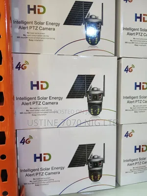 10xz11h 4g 2 Lens Solar CCTV Camera With Solar Panel (New)
