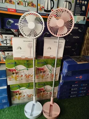 Long Pole Rechargeable Fan