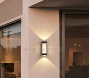 Outdoor Wall Light Black Led Waterproof 3000 K Modern Warm White