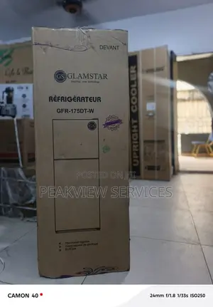 Kitchen Fridge 138l Double Door Glamstar GFR-175dt-W