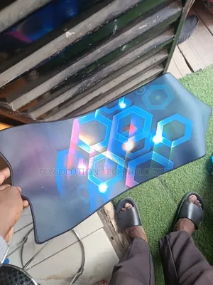 Evergreen Extended RGB Gaming Mouse Pad With Hexagon Design