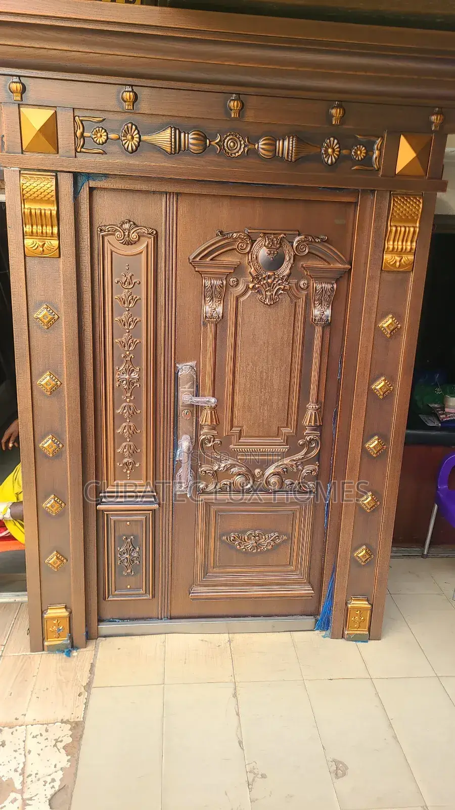 4ft Security German Copper Door With Arch