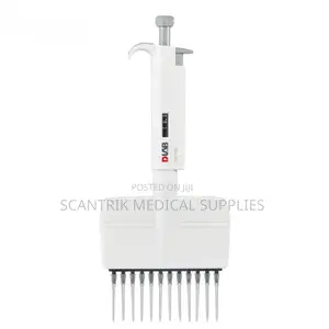 Reliable 12-Channel Adjustable Micropipette for Laboratory Efficiency