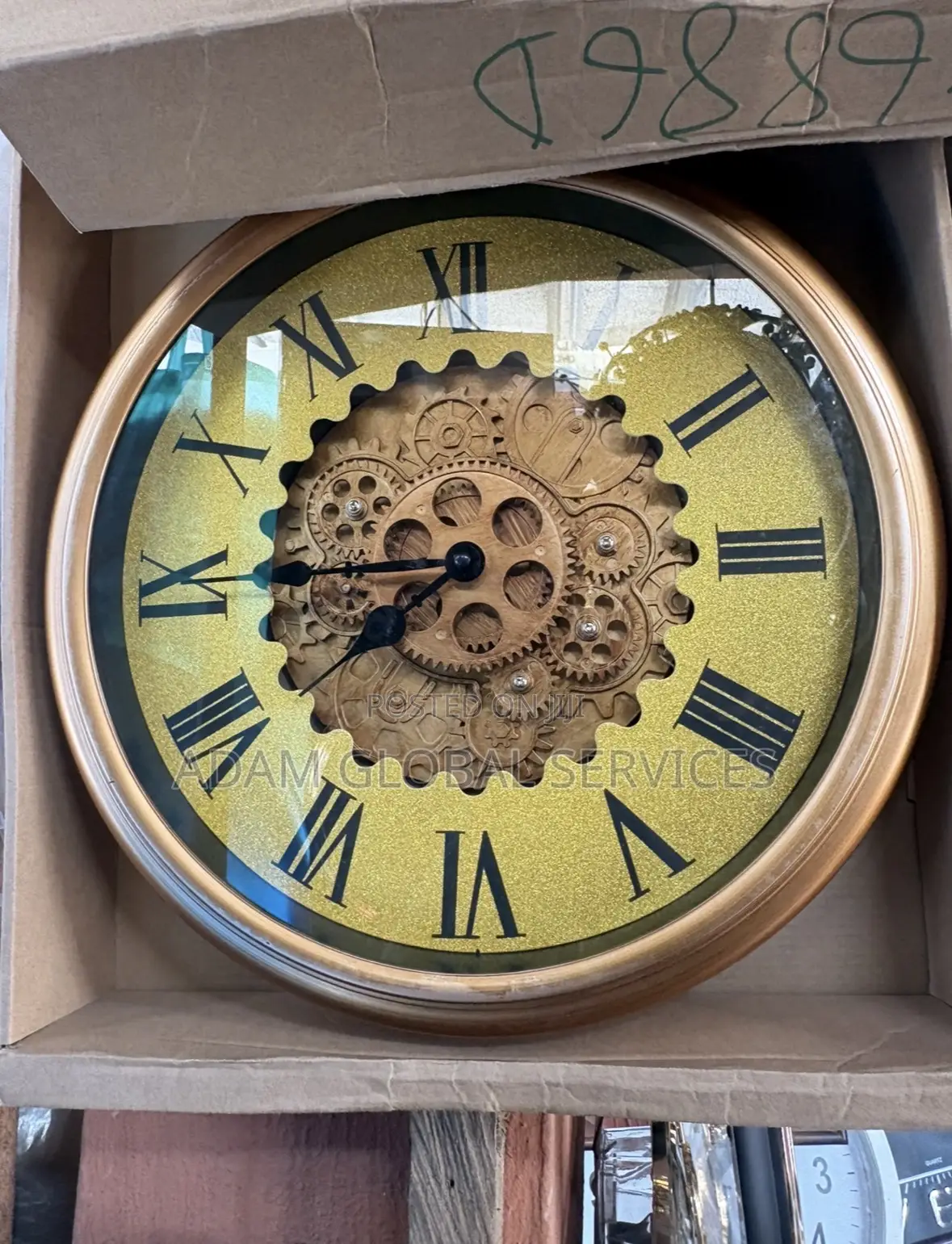 Gold-Toned Wall Clock