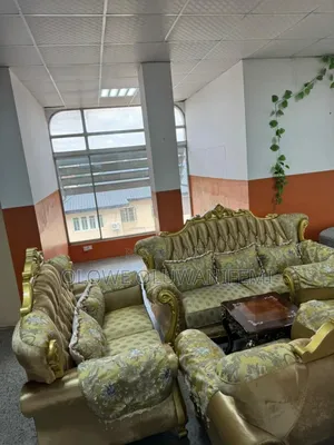 Golden Color Royal Sofa Set