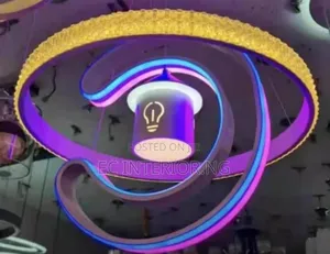 Led Neon Light Chandelier Bedroom