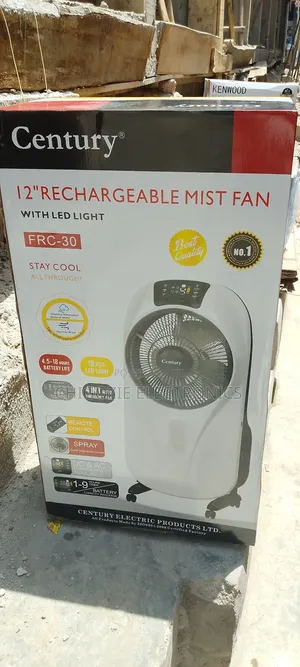 Century 12 Inches Rechargeable Mist Fan