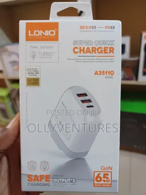 Ldnio Super Quick Charger A3511q 65w