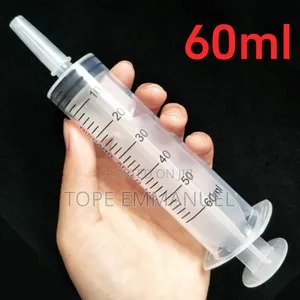 60ml Disposable Plastic Syringe 5 PCS