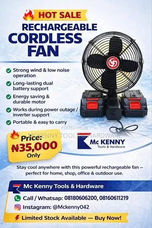 Hot Sale – Rechargeable Cordless Fan