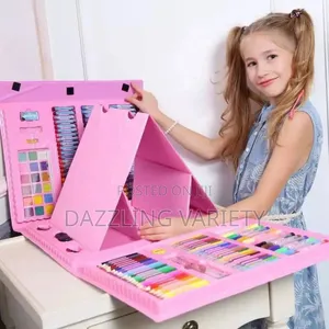 208pcs Kids Gift Creative Painting Set With Easel