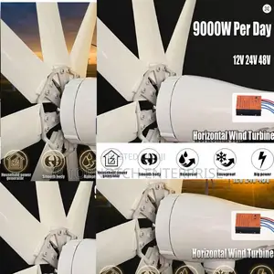 Buy 9000w 48v Horizontal Wind Turbine Energy Every Single Day