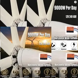 9000w Per Day 48v Horizontal Wind Turbine Smartest Investment Energy