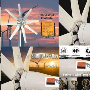 Order 9000w Per Day 48v Horizontal Wind Turbine Clean Energy Now
