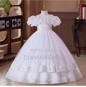 White Princess Unique Ceremonial Full Ball Gown