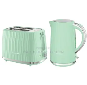 Russell Hobbs Eden Pistachio Kettle Pop Up Toaster Set
