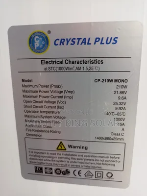 210w Crystal Plus Solar Module