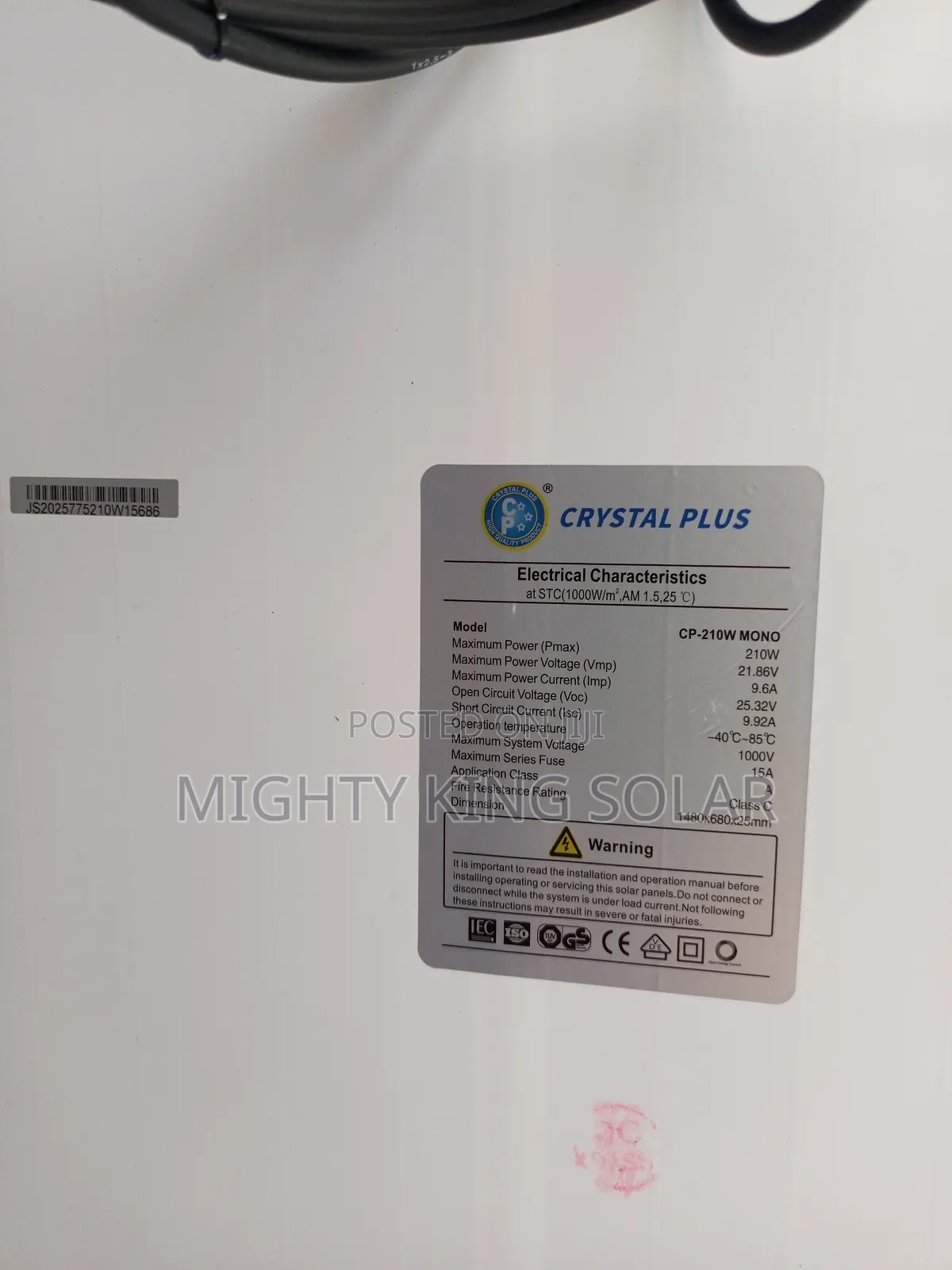 210w Crystal Plus Solar Module