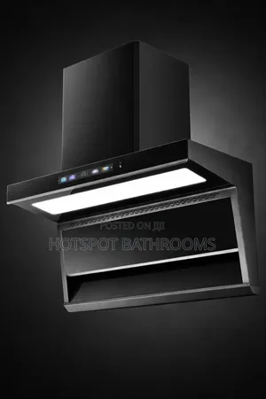 Modern Black Kitchen Range Hood / Cooker Hood With Led Light