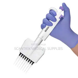 High-Efficiency 12-Channel Adjustable Micropipette