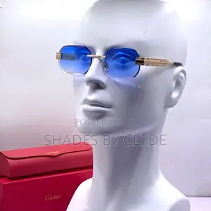 Stunning Cartier Sunglasses - Blue Tint, Authentic, New!
