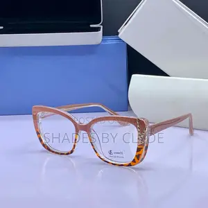 Elegant Cat-Eye Eyeglasses - Pink Gold, Blue Light Protection!