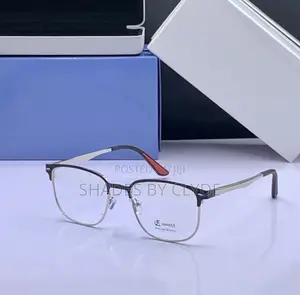 Stylish Metal Frame Eyeglasses - Gold Brown, Blue Light Protection!