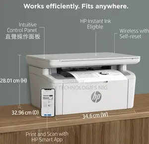 Hp Laserjet Mfp M141a 3in1 (Black/White) Printed