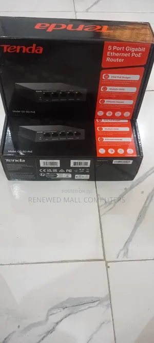 Tenda 5 Port Gigabit Ethernet Poe Router