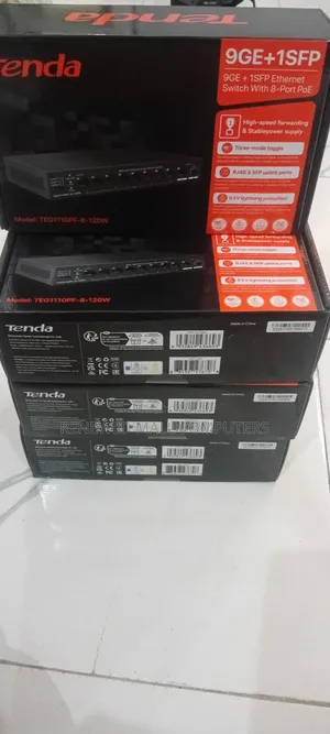 Tenda 9ge+1sfp Ethernet Switch With 8-Port Poe