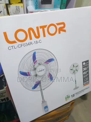 Original Lontor 18" Rechargeable Standing Fan - CTL-Cf034r-18-C