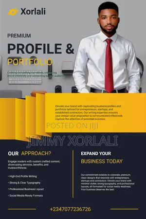 Professional Profile Business Portfolio For Startups Businesses