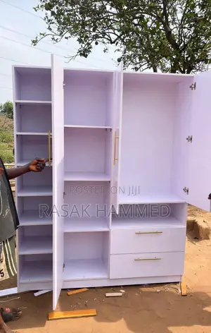 6ft by 6ft Wardrobe Brown